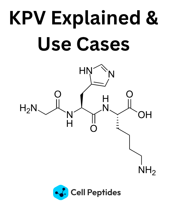 KPV-peptidestructuur voor de gezondheid van de huid en ontstekingsremmende voordelen.